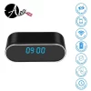 Reloj de mesa funcional con mini cámara de vigilancia WiFi oculta, grabación HD y diseño discreto para monitoreo remoto