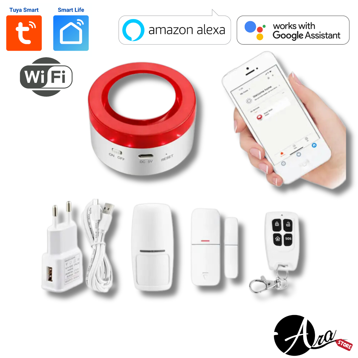 Alarma inteligente Wifi Tuya Smart / Smart Life