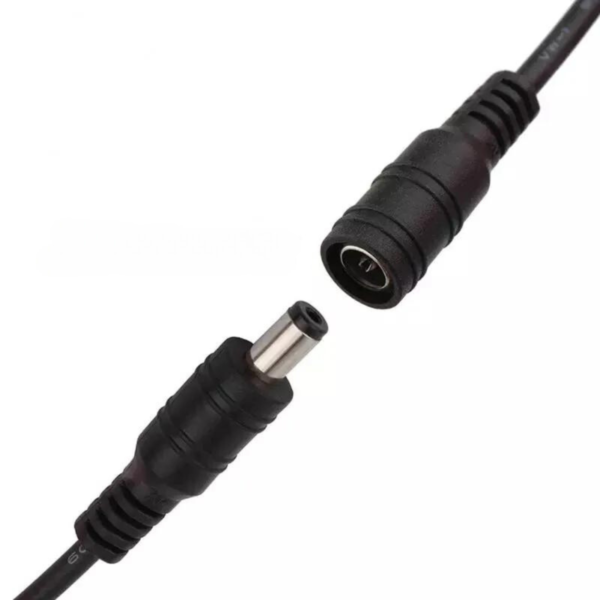 extension de cable fuente de poder 12V para cámara de seguridad 18 metros 