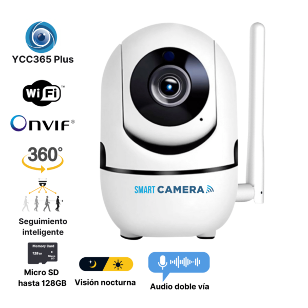 Cámara de seguridad Wifi Mini PTZ 360° - 1080P App YCC365 Plus