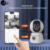 Cámara wifi inteligente de Seguridad Mini PTZ 360° doble lente Full color - Imagen 2