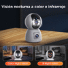 Cámara wifi inteligente de Seguridad Mini PTZ 360° doble lente Full color - Imagen 5