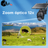 Cámara de Seguridad con Panel Solar Tipo PTZ Conectividad 4G Doble lente Zoom 12X - Imagen 2