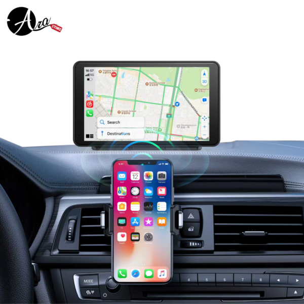 Pantalla para Carro doble cámara con android auto o apple carplay inalámbrico 1080P
