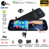 Dash Cam Retrovisor con Cámara para carro full pantalla con Android auto o Apple Carplay 1080P Características: