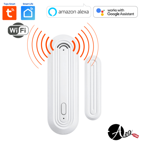 Sensor de apertura de puerta o Ventana wifi con alarma Tuya Smart / Smart Life