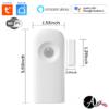Sensor de movimiento wifi PIR con sensor de puerta o ventana 2 en 1 Tuya Smart / Smart Life - Imagen 4