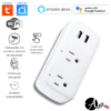 Enchufe inteligente Wifi doble con puertos USB Tuya Smart / Smart Life