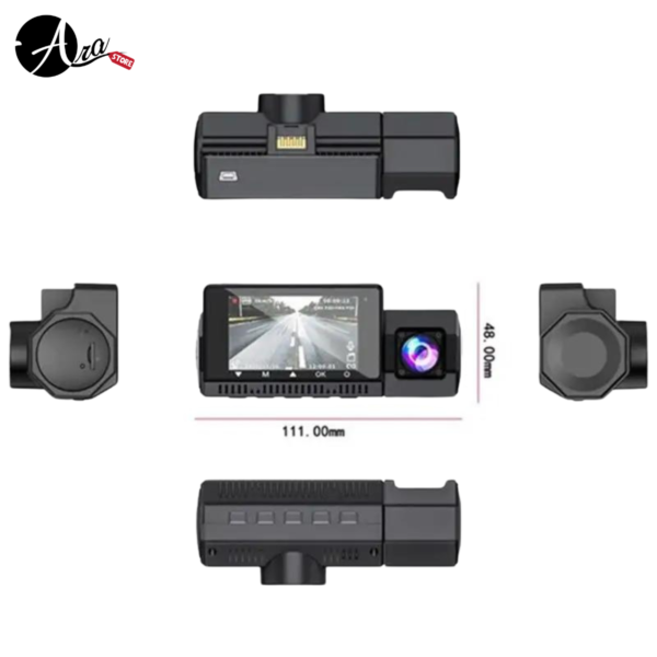 Cámara para carro 4K wifi Triple 3 en 1 - 4k HDR - Imagen 4