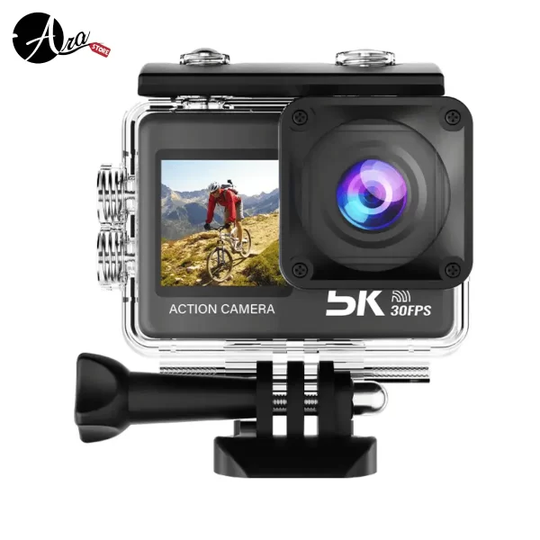 Cámara para Casco de moto / Cámara de Acción Deportiva 5K UHD+ Doble Pantalla - Imagen 2