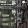 Cámara Trampa 4G con Panel Solar Para Exterior - 3MP, App Ubox