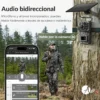 Cámara Trampa 4G con Panel Solar Para Exterior - 3MP, App Ubox