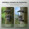 Cámara Trampa 4G con Panel Solar Para Exterior - 3MP, App Ubox