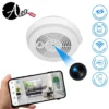 Detector de humo con cámara espía oculta integrada, conexión WiFi y grabación HD para vigilancia discreta
