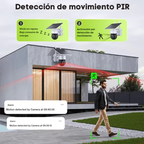 Cámara Solar Wifi PTZ para intemperie 2K Tuya Smart / Smart Life - Imagen 7