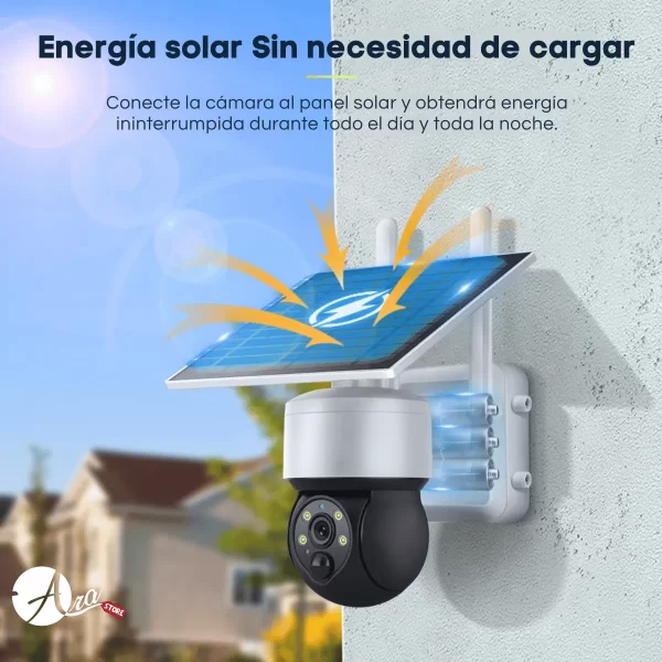 Cámara Solar Wifi PTZ para intemperie 2K Tuya Smart / Smart Life - Imagen 3