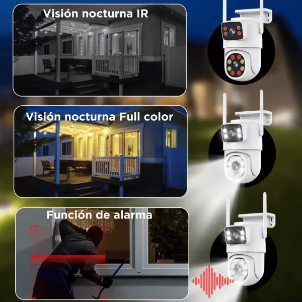 Cámara de seguridad doble lente Wifi para intemperie Tuya Smart / Smart Life - Imagen 5