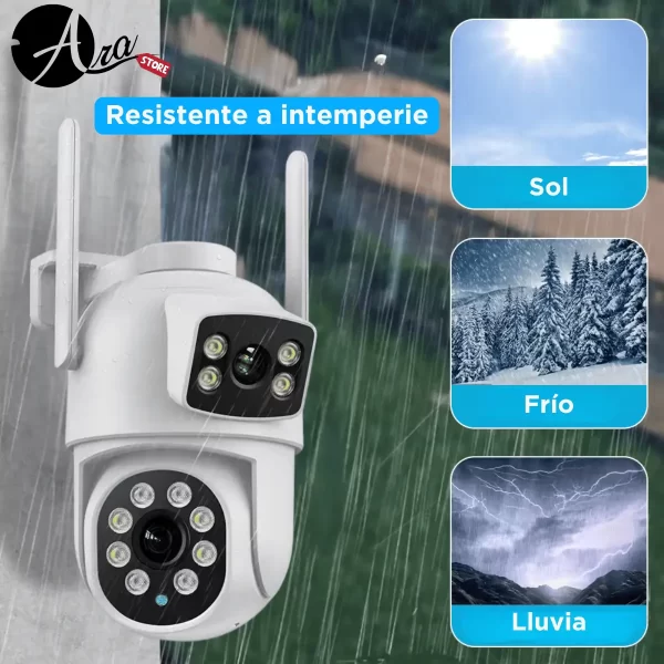 Cámara de seguridad doble lente Wifi para intemperie Tuya Smart / Smart Life - Imagen 2