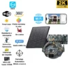 Cámara de Vigilancia Solar Tipo PTZ con WiFi4G - 3MP Camuflajeada (2)