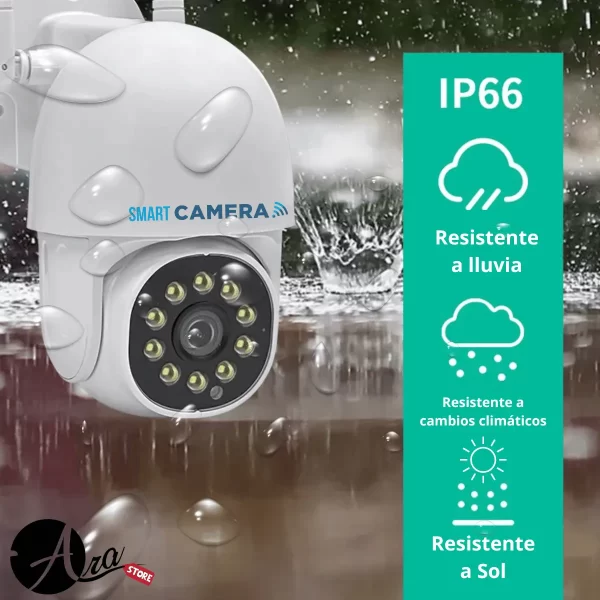 Cámara de seguridad mini PTZ Wifi 360 resistente a intemperie Tuya Smart / Smart Life - Imagen 2