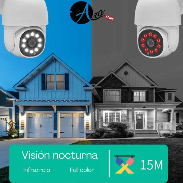 Cámara de seguridad mini PTZ Wifi 360 resistente a intemperie Tuya Smart / Smart Life - Imagen 7