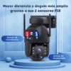 Cámara de vigilancia metálica doble lente con panel solar Wifi o 4G - Imagen 8