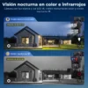 Cámara de vigilancia metálica doble lente con panel solar Wifi o 4G - Imagen 5