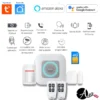 Kit completo Alarma de Seguridad Inteligente 4G Tuya Smart - Modelo H6 4G-PRO con sensores y controles remotos