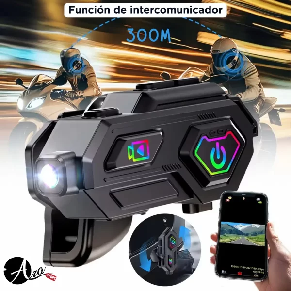 Intercomunicador para Moto con Cámara - Conexión Bluetooth y WiFi - Imagen 6