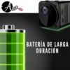 Mini cámara de seguridad inalámbrica con batería de larga duración, grabación HD y diseño compacto para vigilancia continua
