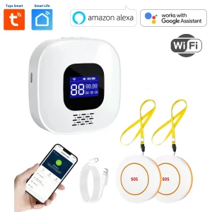 Completo sistema de alerta para cuidadores con conexión WiFi