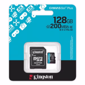 Memoria para video 4K Kingston Canvas Go Plus de 128GB