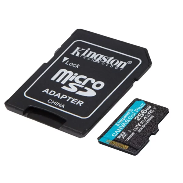 Tarjeta de memoria Kingston Canvas Go Plus 256GB microSD Clase 10, UHS-I, U3, V30, A2 | SDCG4 - Imagen 2