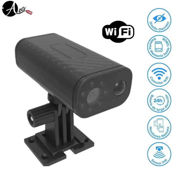 Cámara de seguridad mini bullet con sensor PIR en Costa Rica