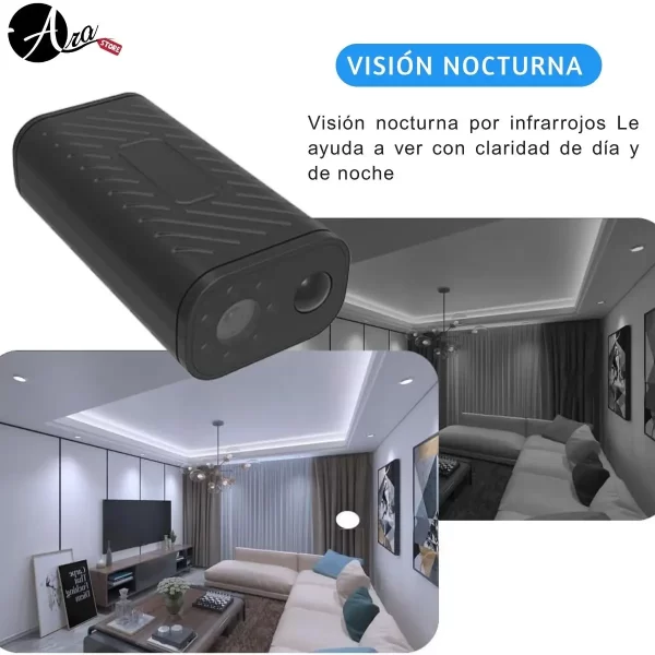 Mini Cámara de seguridad 4G a Batería con Sensor PIR - Imagen 3
