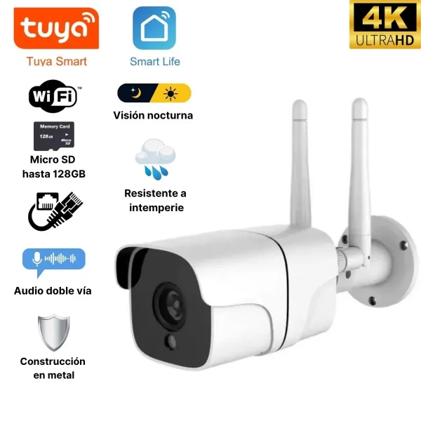 La mejor cámara de seguridad para exterior tipo bullet WiFi