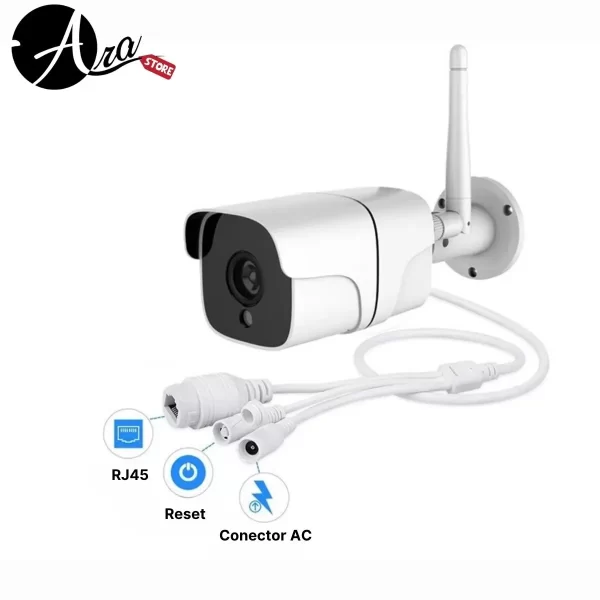 Cámara de Seguridad para Exterior WiFi tipo Bullet – Metálica 4MP - Imagen 4