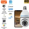 Cámara de bombillo compatible con wifi 5G con seguimiento automático para Costa Rica