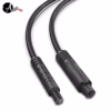 Cable de extensión de color negro para cámara trasera con conectores de 4 pines y recubrimiento grueso de 3.5mm.