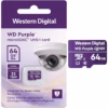 Memoria MicroSD 64GB para videovigilancia Western Digital Purple SC QD101