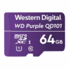 Empaque memoria MicroSD WD Purple SC QD101 64GB para cámaras de seguridad